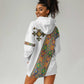 Ethiopia Saba Kemis Sash Style Hoodie Dress