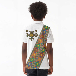Ethiopia Saba Kemis Sash Style Kid Polo Shirt