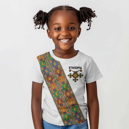 Ethiopia Saba Kemis Sash Style Kid T shirt