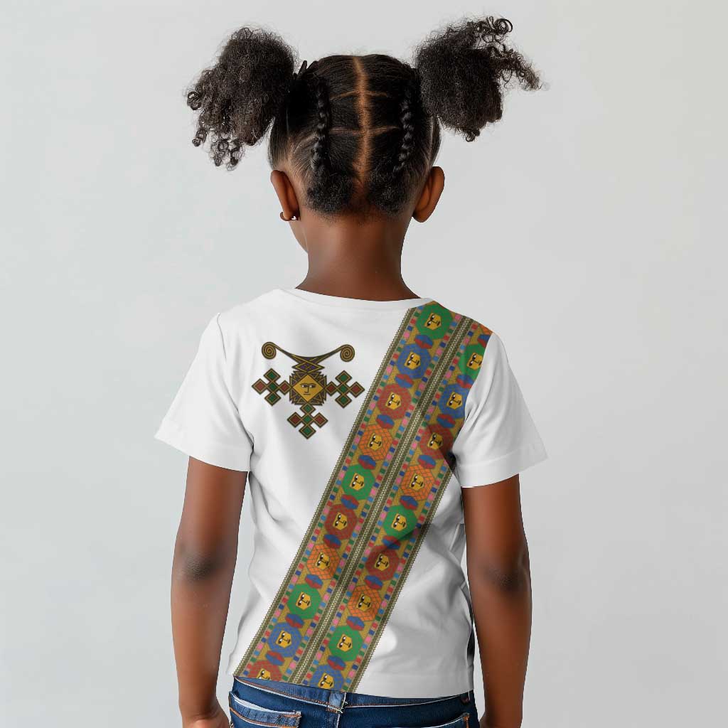 Ethiopia Saba Kemis Sash Style Kid T shirt
