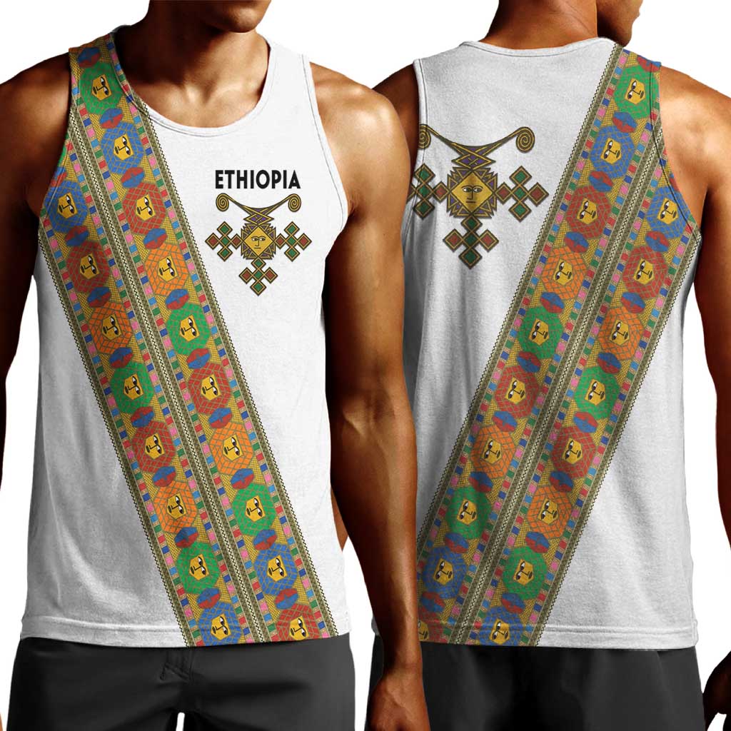 Ethiopia Saba Kemis Sash Style Men Tank Top