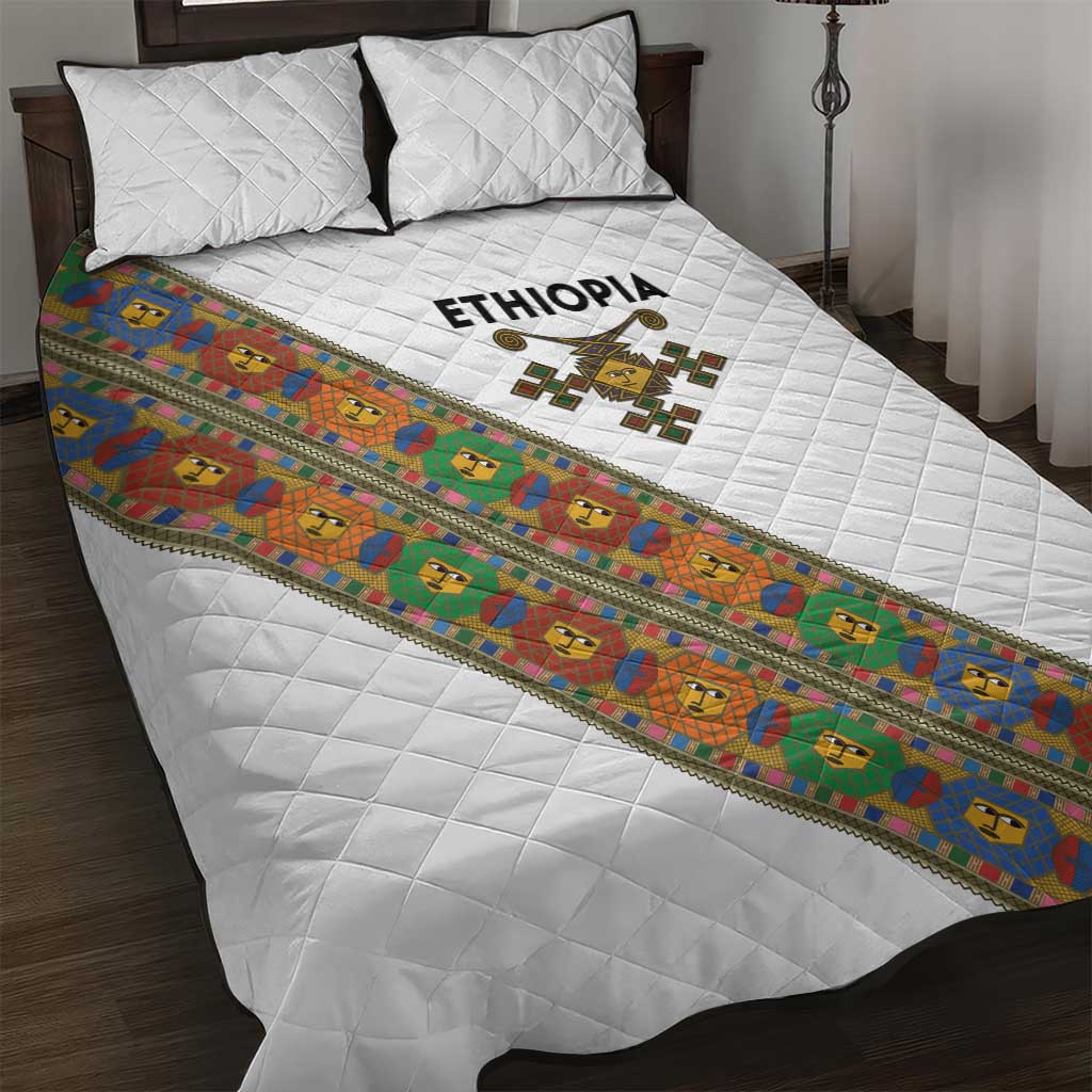 Ethiopia Saba Kemis Sash Style Quilt Bed Set
