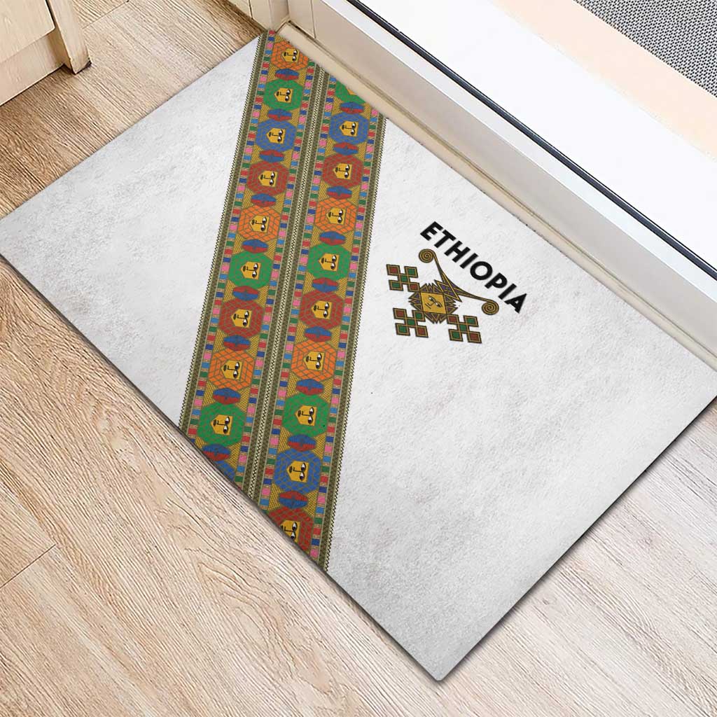 Ethiopia Saba Kemis Sash Style Rubber Doormat