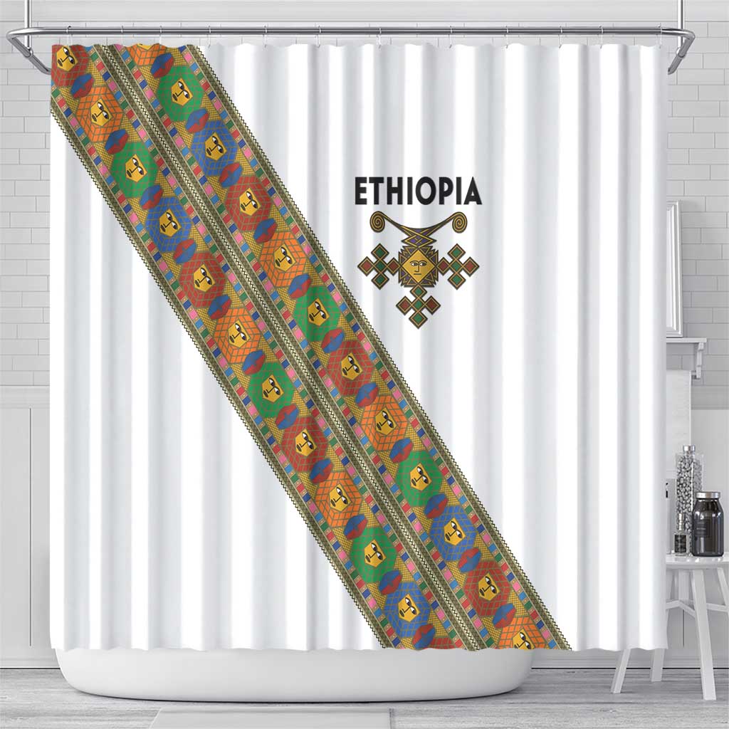 Ethiopia Saba Kemis Sash Style Shower Curtain