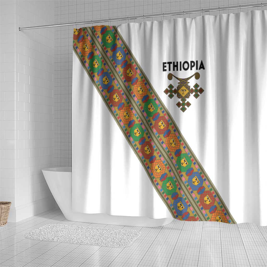 Ethiopia Saba Kemis Sash Style Shower Curtain