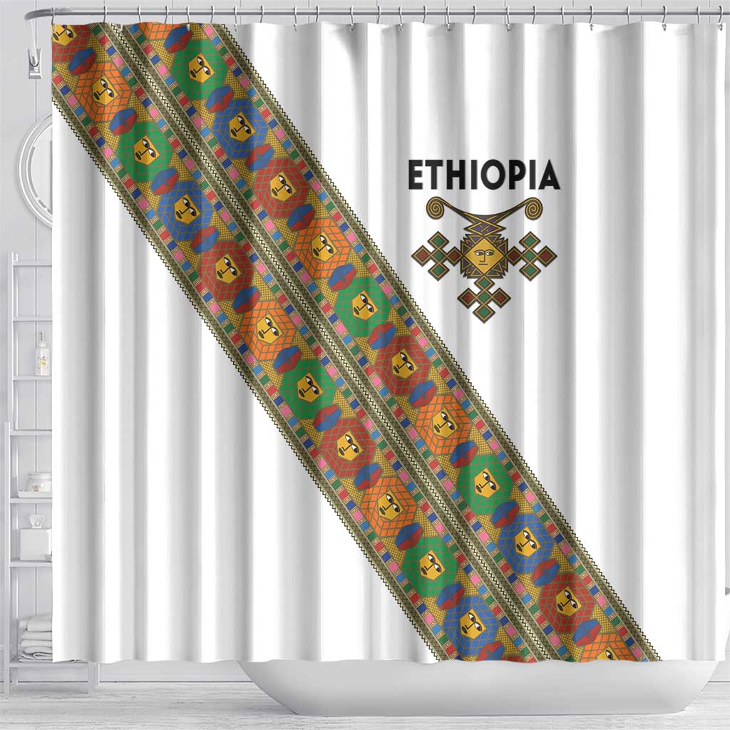 Ethiopia Saba Kemis Sash Style Shower Curtain