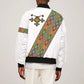 Ethiopia Saba Kemis Sash Style Sleeve Zip Bomber Jacket