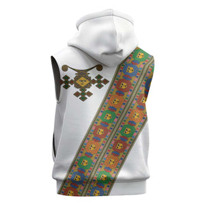 Ethiopia Saba Kemis Sash Style Sleeveless Hoodie - African Pride