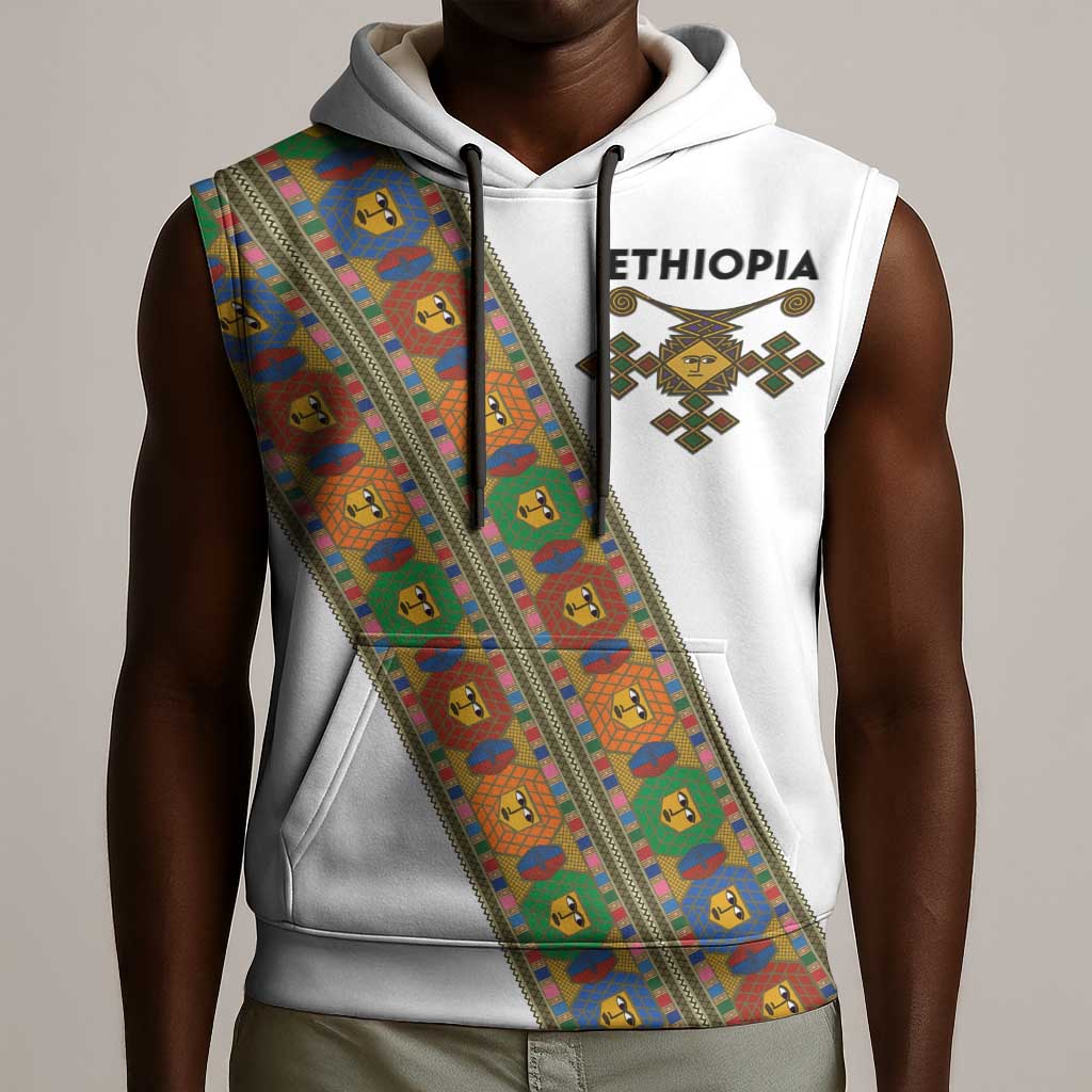 Ethiopia Saba Kemis Sash Style Sleeveless Hoodie - African Pride