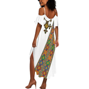 Ethiopia Saba Kemis Sash Style Summer Maxi Dress