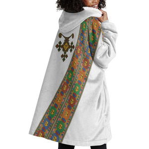 Ethiopia Saba Kemis Sash Style Wearable Blanket Hoodie
