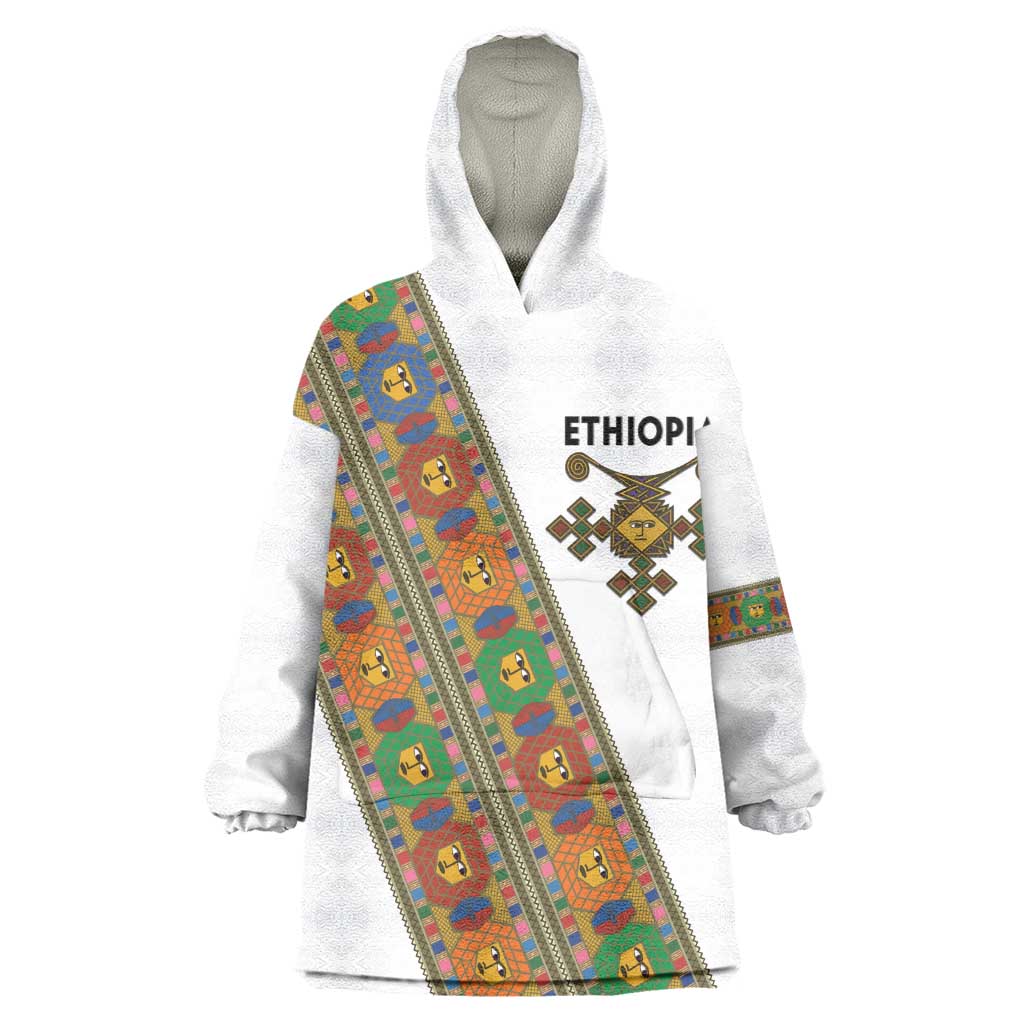 Ethiopia Saba Kemis Sash Style Wearable Blanket Hoodie
