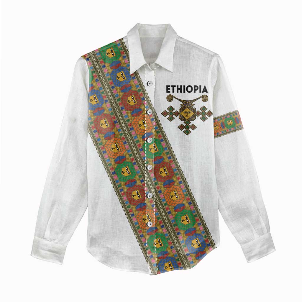Ethiopia Saba Kemis Sash Style Women Casual Shirt
