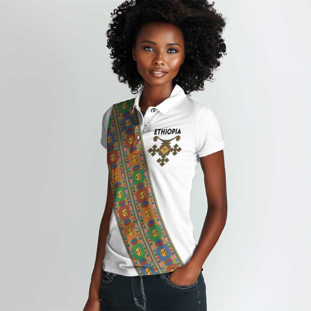 Ethiopia Saba Kemis Sash Style Women Polo Shirt