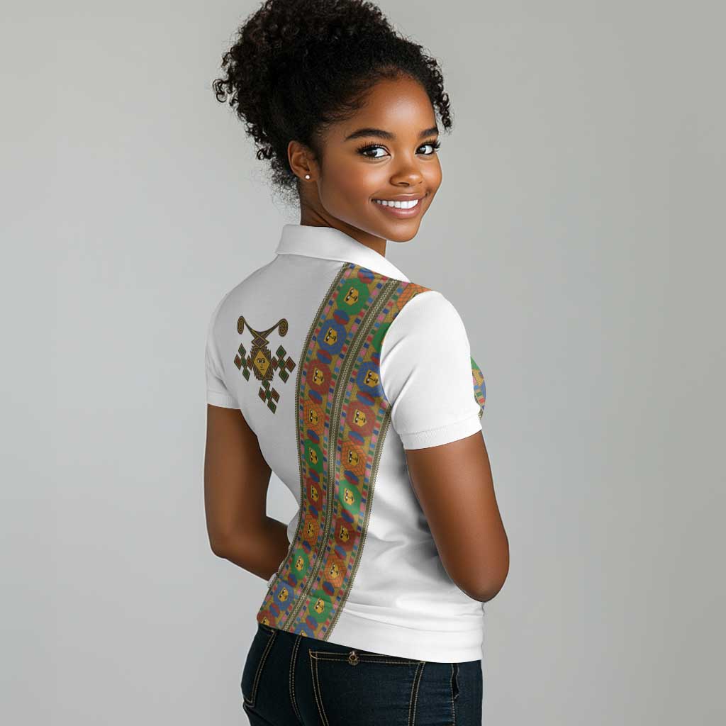 Ethiopia Saba Kemis Sash Style Women Polo Shirt