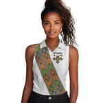 Ethiopia Saba Kemis Sash Style Women Sleeveless Polo Shirt