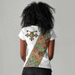 Ethiopia Saba Kemis Sash Style Women V-Neck T-Shirt