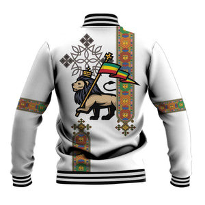 Ethiopia Saba Kemis Baseball Jacket Lion Of Judah