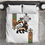 Ethiopia Saba Kemis Bedding Set Lion Of Judah