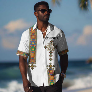 Ethiopia Saba Kemis Hawaiian Shirt Lion Of Judah