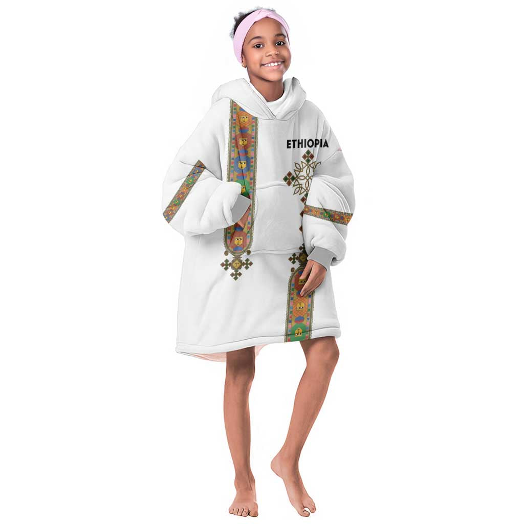 Ethiopia Saba Kemis Kid Wearable Blanket Hoodie Lion Of Judah