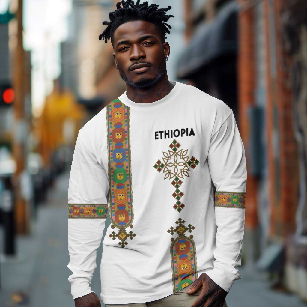 Ethiopia Saba Kemis Long Sleeve Shirt Lion Of Judah