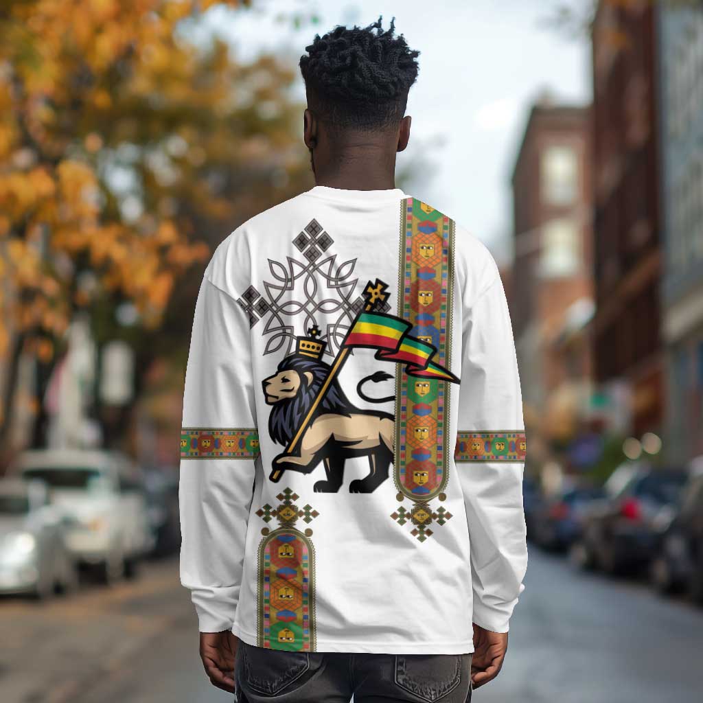 Ethiopia Saba Kemis Long Sleeve Shirt Lion Of Judah