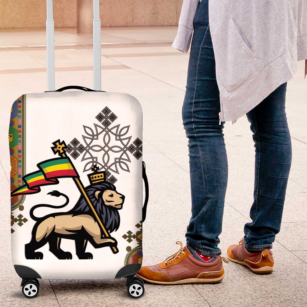 Ethiopia Saba Kemis Luggage Cover Lion Of Judah