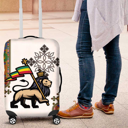 Ethiopia Saba Kemis Luggage Cover Lion Of Judah