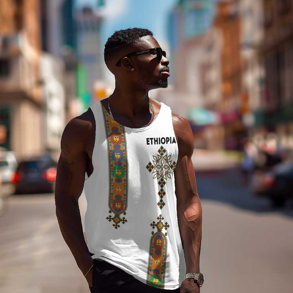 Ethiopia Saba Kemis Men Tank Top Lion Of Judah