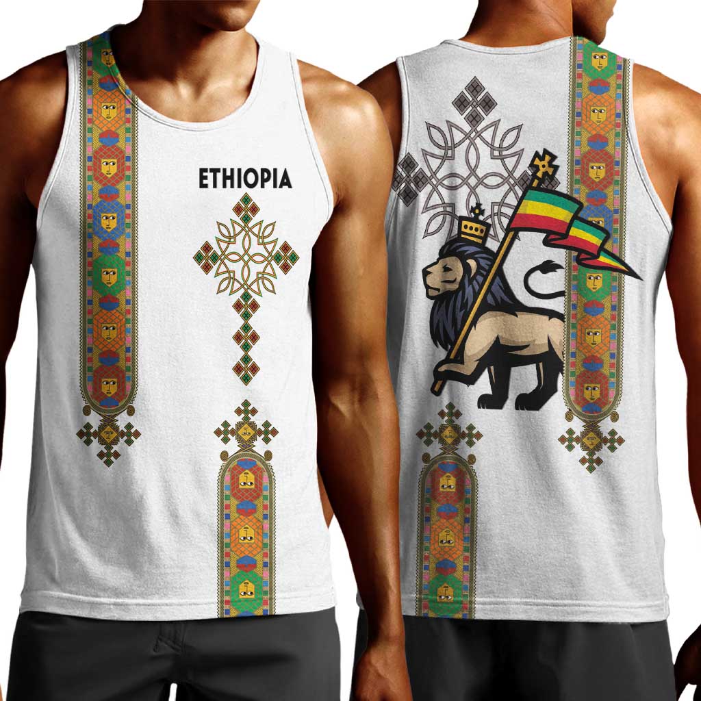 Ethiopia Saba Kemis Men Tank Top Lion Of Judah