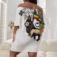Ethiopia Saba Kemis Off Shoulder Short Dress Lion Of Judah