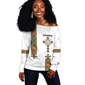 Ethiopia Saba Kemis Off Shoulder Sweater Lion Of Judah
