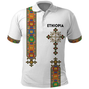 Ethiopia Saba Kemis Polo Shirt Lion Of Judah