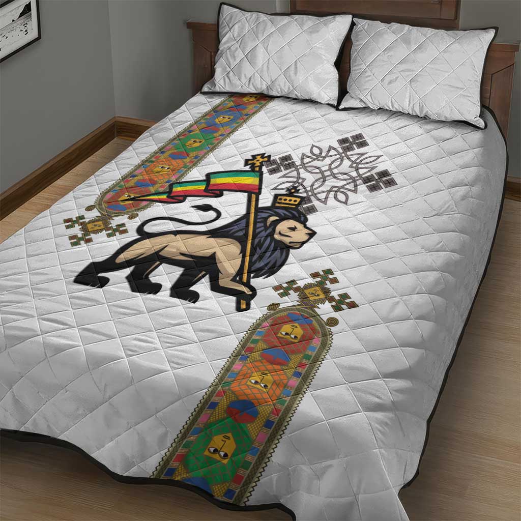 Ethiopia Saba Kemis Quilt Bed Set Lion Of Judah