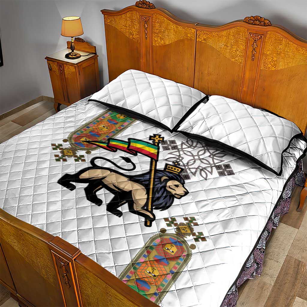 Ethiopia Saba Kemis Quilt Bed Set Lion Of Judah
