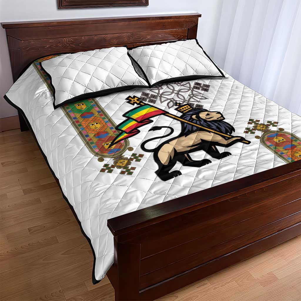 Ethiopia Saba Kemis Quilt Bed Set Lion Of Judah
