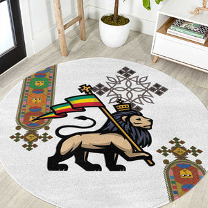 Ethiopia Saba Kemis Round Carpet Lion Of Judah
