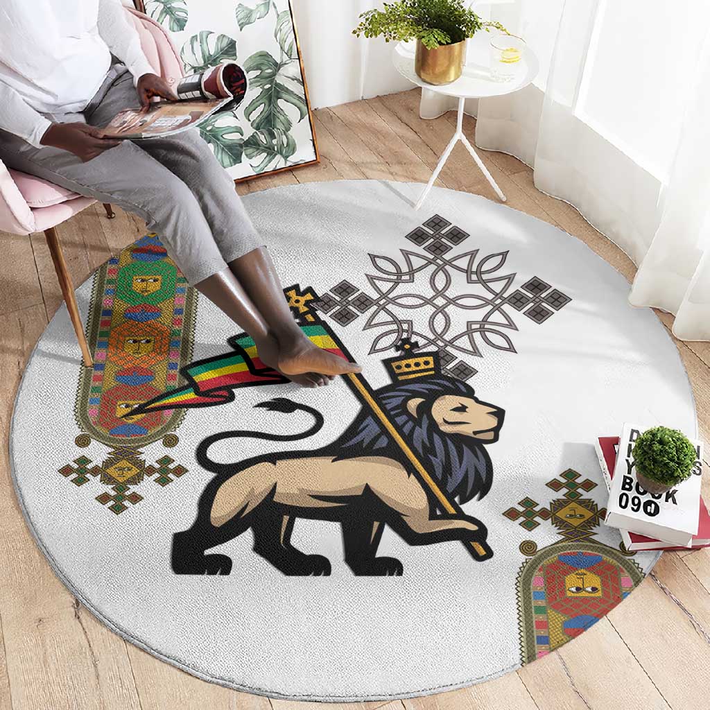 Ethiopia Saba Kemis Round Carpet Lion Of Judah