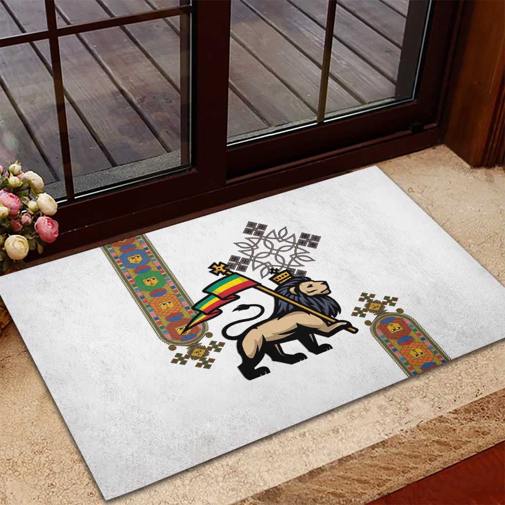 Ethiopia Saba Kemis Rubber Doormat Lion Of Judah
