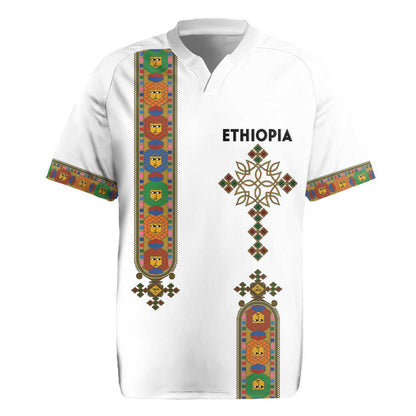 Ethiopia Saba Kemis Rugby Jersey Lion Of Judah