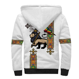 Ethiopia Saba Kemis Sherpa Hoodie Lion Of Judah