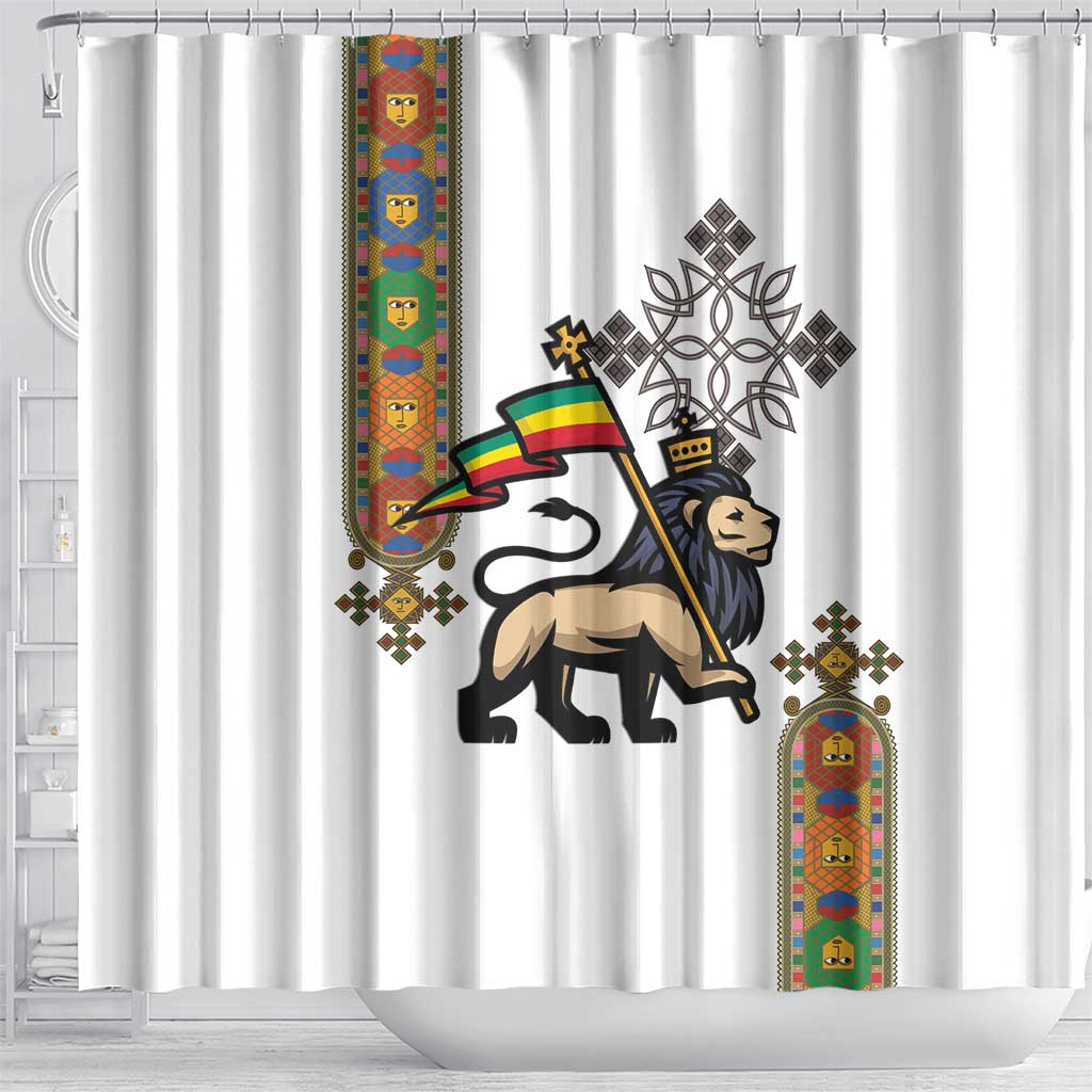 Ethiopia Saba Kemis Shower Curtain Lion Of Judah