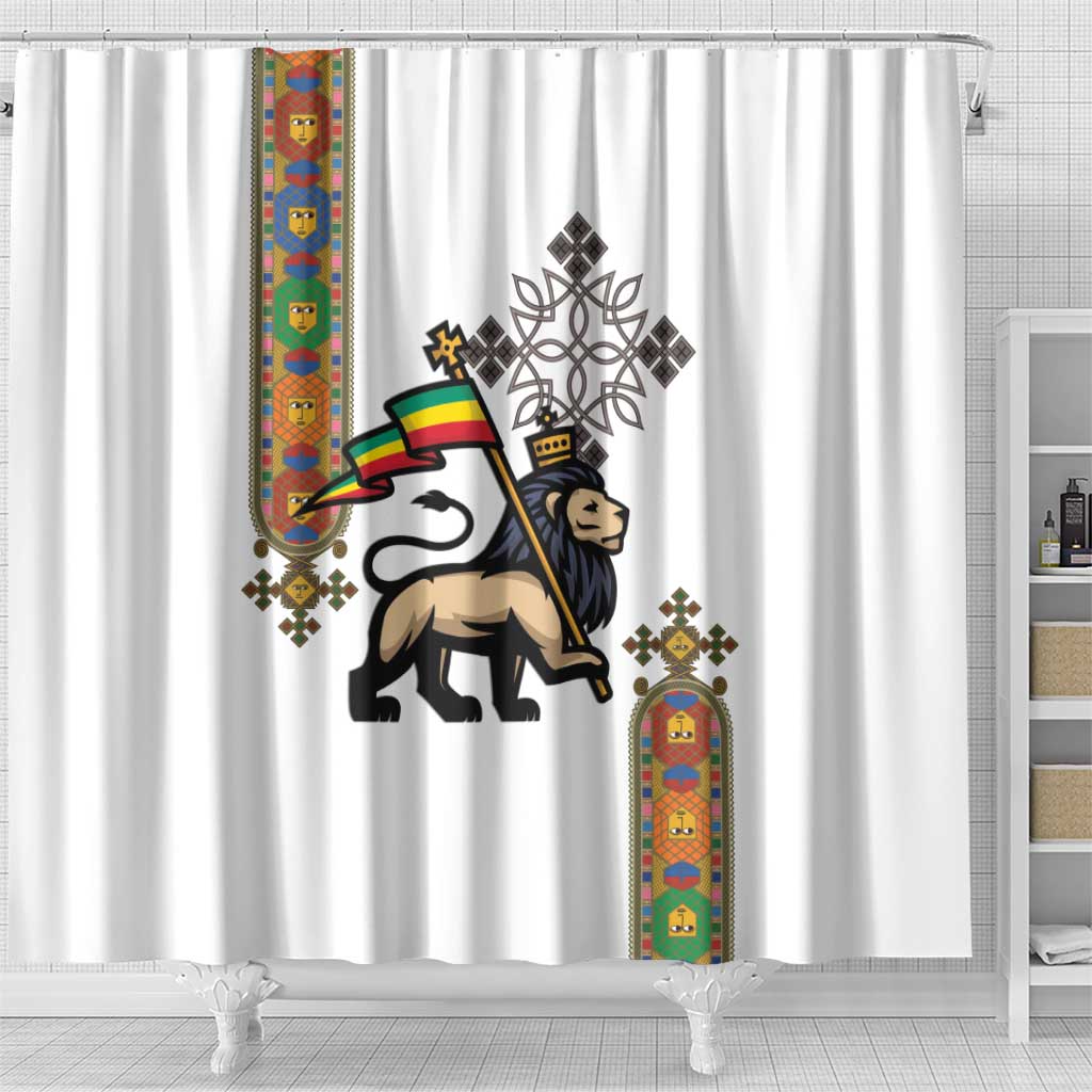Ethiopia Saba Kemis Shower Curtain Lion Of Judah