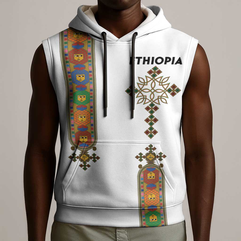 Ethiopia Saba Kemis Sleeveless Hoodie Lion Of Judah - African Pride