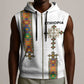 Ethiopia Saba Kemis Sleeveless Zip Hoodie Lion Of Judah - African Pride