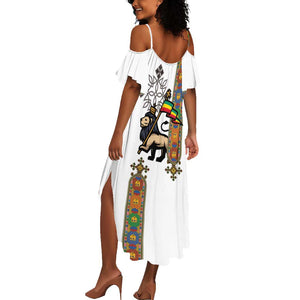 Ethiopia Saba Kemis Summer Maxi Dress Lion Of Judah