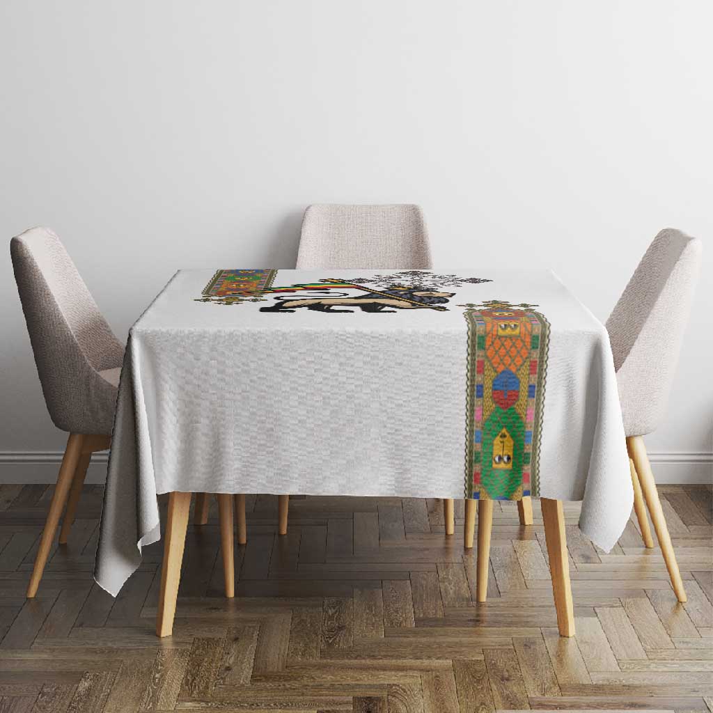 Ethiopia Saba Kemis Tablecloth Lion Of Judah