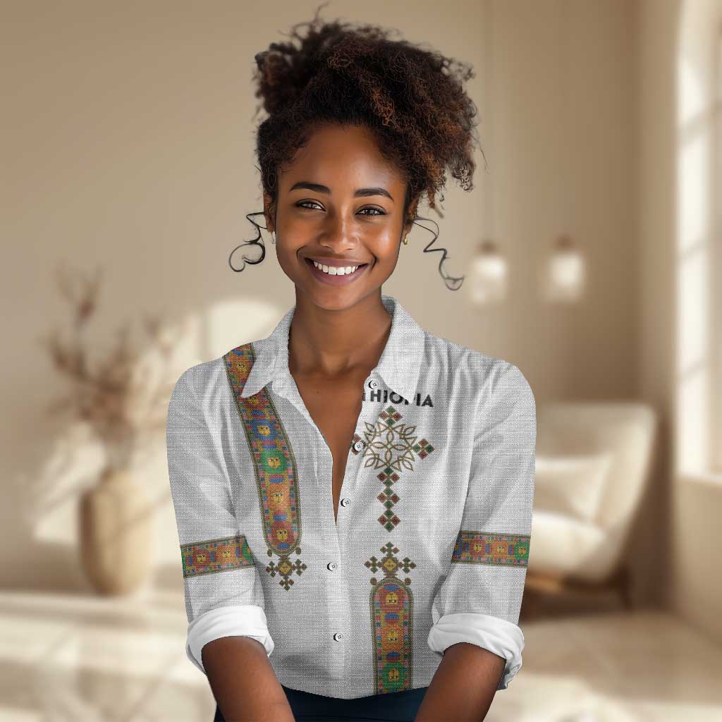 Ethiopia Saba Kemis Women Casual Shirt Lion Of Judah