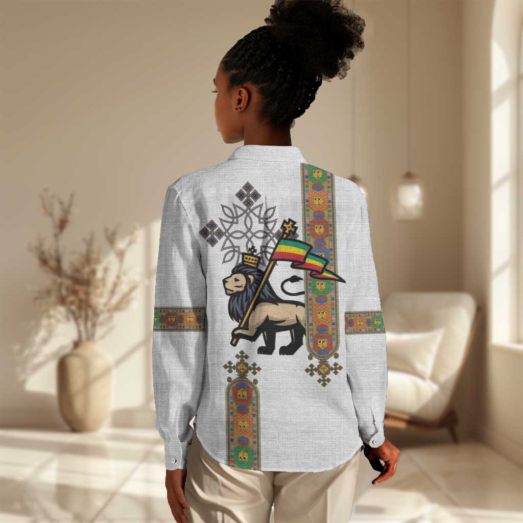 Ethiopia Saba Kemis Women Casual Shirt Lion Of Judah